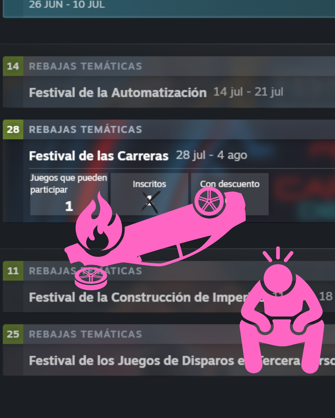 cancelado festivald e carrearas